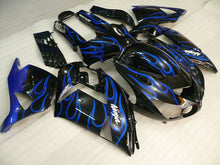Cargar imagen en el visor de la galería, Black and Blue Flame - NINJA ZX-14R 06-11 Fairing Kit