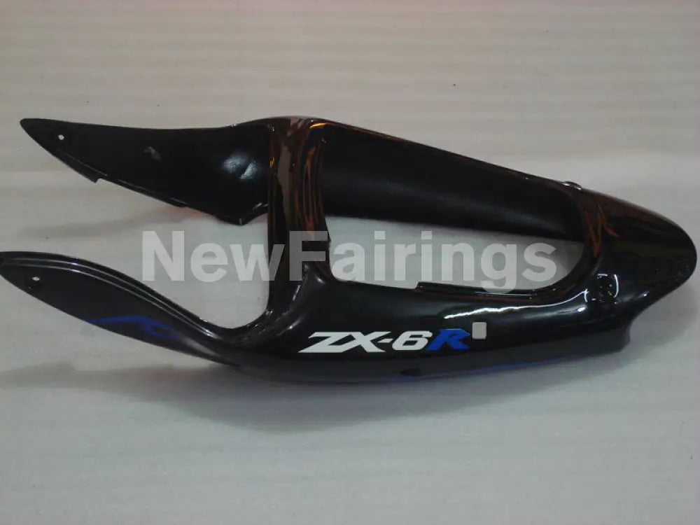 Black and Blue Flame - NINJA ZX-6R 00-02 Fairing Kit
