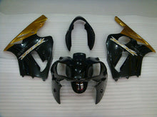 Cargar imagen en el visor de la galería, Black and Golden Factory Style - NINJA ZX-12R 02-04 Fairing Kit