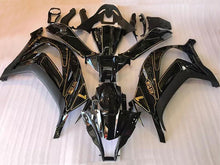 Cargar imagen en el visor de la galería, Black with Golden Stickers Factory Style - NINJA ZX-10R 16-20 Fairing Kit