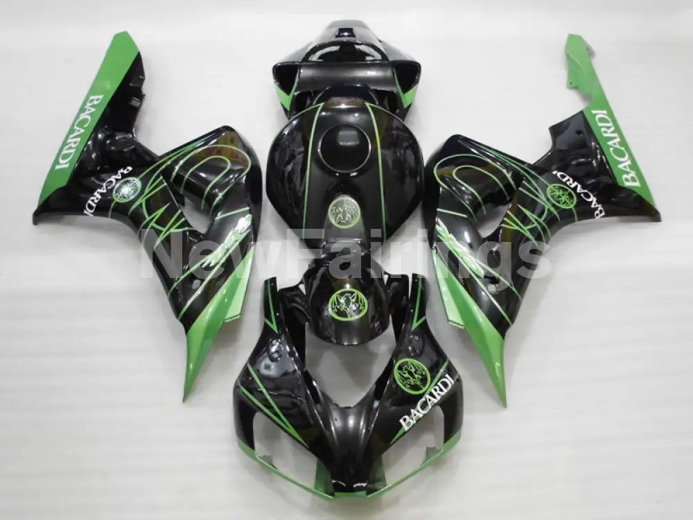 Black and Green BACARDI - CBR1000RR 06-07 Fairing Kit