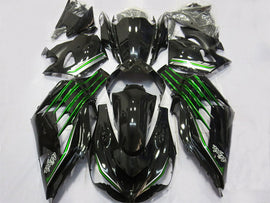 Black and Green Factory Style - NINJA ZX-14R 12-25 Fairing Kit