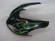 Cargar imagen en el visor de la galería, Black and Green Flame - NINJA ZX-10R 06-07 Fairing Kit