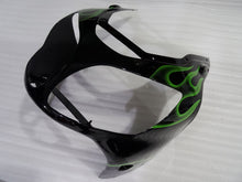 Cargar imagen en el visor de la galería, Black and Green Flame - NINJA ZX-12R 00-01 Fairing Kit