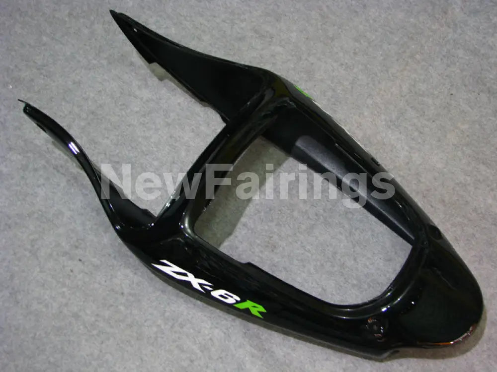 Black and Green Flame - NINJA ZX-6R 00-02 Fairing Kit
