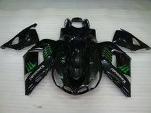 Cargar imagen en el visor de la galería, Black and Green Monster - NINJA ZX-14R 06-11 Fairing Kit