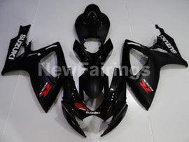 Black and Matte Black Factory Style - GSX-R750 06-07 Fairing Kit