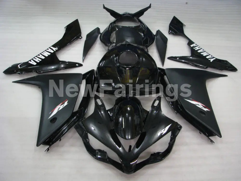 Black and Matte Black Factory Style - YZF-R1 07-08 Fairing Kit