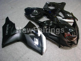 Black and Matte Black Silver Factory Style - GSX-R1000 09-16 Fairing Kit