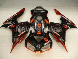 Black and Orange BACARDI - CBR1000RR 06-07 Fairing Kit