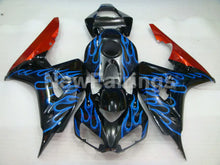 Cargar imagen en el visor de la galería, Black Orange and Blue Flame - CBR1000RR 06-07 Fairing Kit