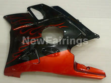Cargar imagen en el visor de la galería, Black and Orange Flame - CBR600 F2 91-94 Fairing Kit