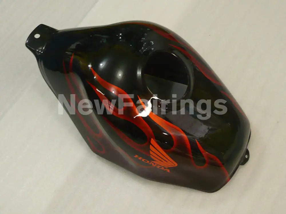Black and Orange Flame - CBR600 F2 91-94 Fairing Kit