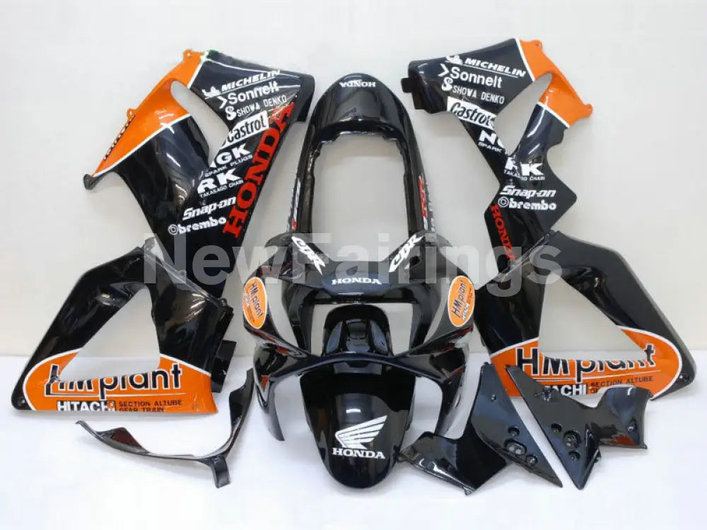 Black and Orange HM plant - CBR 929 RR 00-01 Fairing Kit