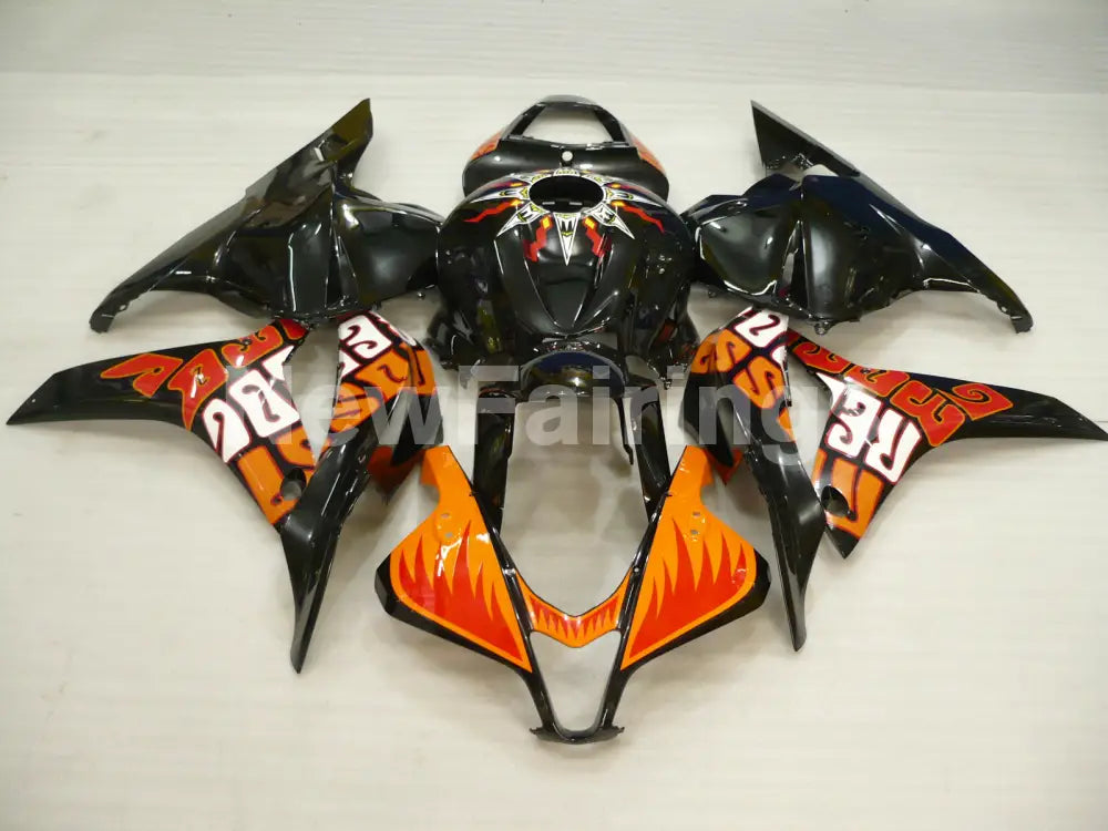 Black and Orange Rossi - CBR600RR 09-12 Fairing Kit