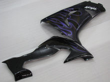 Cargar imagen en el visor de la galería, Black and Purple Flame - NINJA ZX-10R 06-07 Fairing Kit