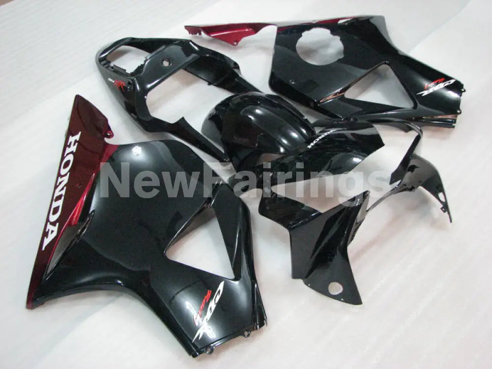Black Red Factory Style - CBR 954 RR 02-03 Fairing Kit
