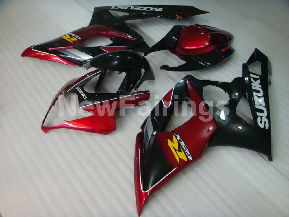 Black and Red Factory Style - GSX-R1000 05-06 Fairing Kit
