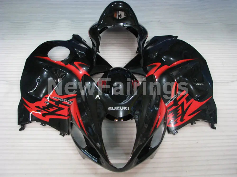 Black Red Factory Style - GSX1300R Hayabusa 99-07 Fairing Kit
