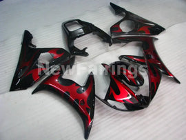 Black Red Factory Style - YZF-R6 03-04 Fairing Kit