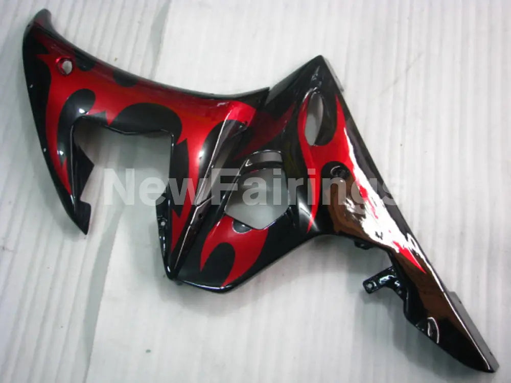 Black Red Factory Style - YZF-R6 03-04 Fairing Kit