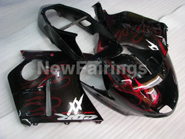 Black Red Flame - CBR 1100 XX 96-07 Fairing Kit