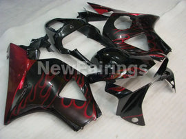 Black and Red Flame - CBR 954 RR 02-03 Fairing Kit