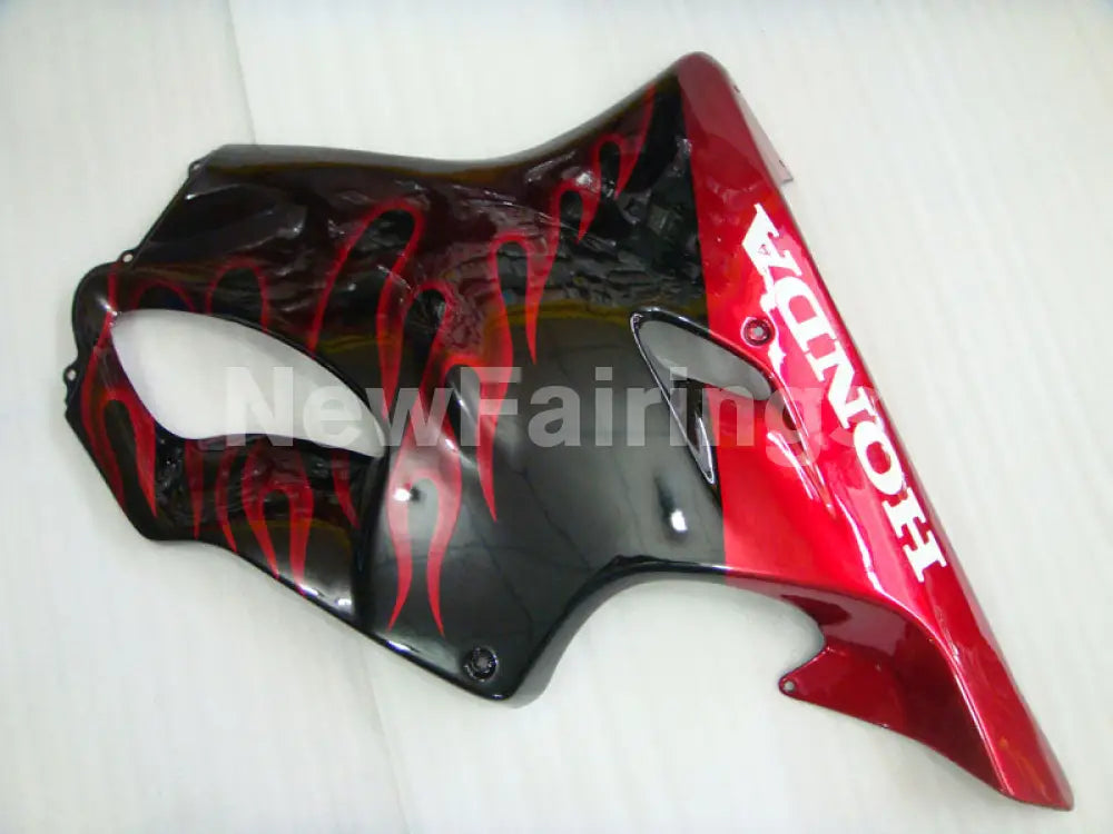 Black and Red Flame - CBR600 F4 99-00 Fairing Kit