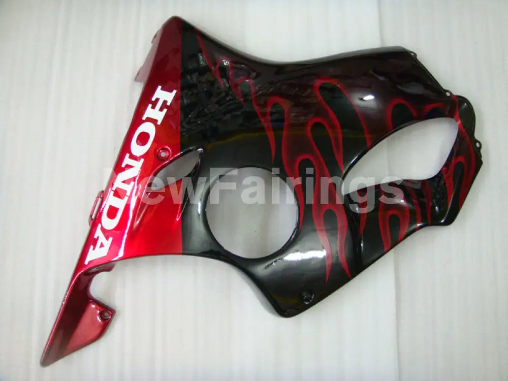 Black and Red Flame - CBR600 F4 99-00 Fairing Kit