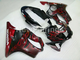 Black and Red Flame - CBR600 F4 99-00 Fairing Kit