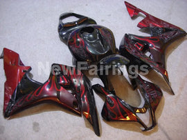 Black and Red Flame - CBR600RR 07-08 Fairing Kit