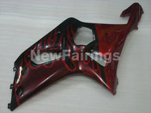 Cargar imagen en el visor de la galería, Black and Red Flame - GSX-R1000 00-02 Fairing Kit