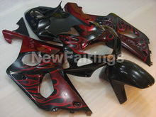 Cargar imagen en el visor de la galería, Black and Red Flame - GSX-R1000 00-02 Fairing Kit