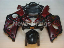 Cargar imagen en el visor de la galería, Black and Red Flame - GSX-R1000 00-02 Fairing Kit