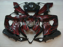 Cargar imagen en el visor de la galería, Black and Red Flame - GSX-R1000 05-06 Fairing Kit