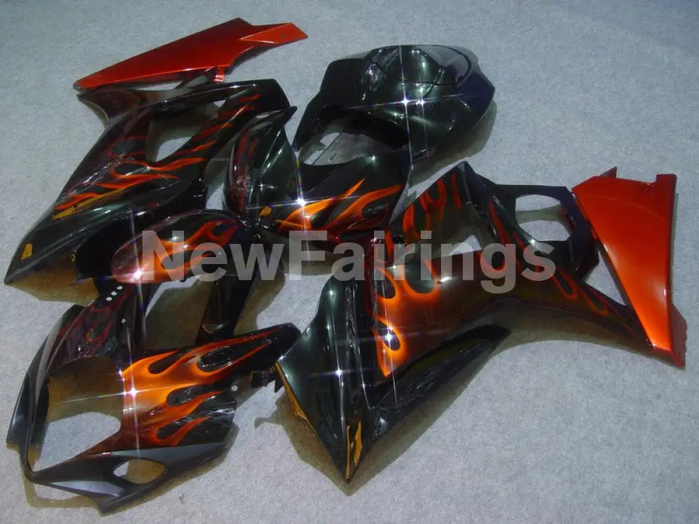 Black Red Flame - GSX-R1000 07-08 Fairing Kit