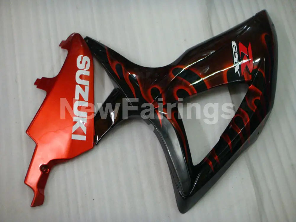 Black and Red Flame - GSX-R750 08-10 Fairing Kit