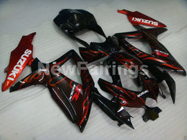 Black and Red Flame - GSX-R750 08-10 Fairing Kit