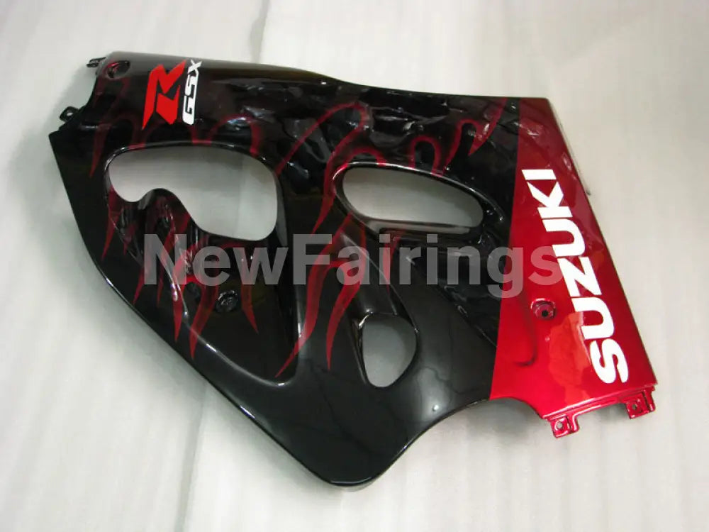 Black and Red Flame - GSX-R750 96-99 Fairing Kit