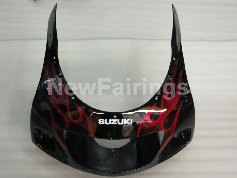 Black and Red Flame - GSX-R750 96-99 Fairing Kit
