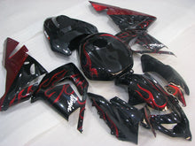 Cargar imagen en el visor de la galería, Black and Red Flame - NINJA ZX-10R 04-05 Fairing Kit