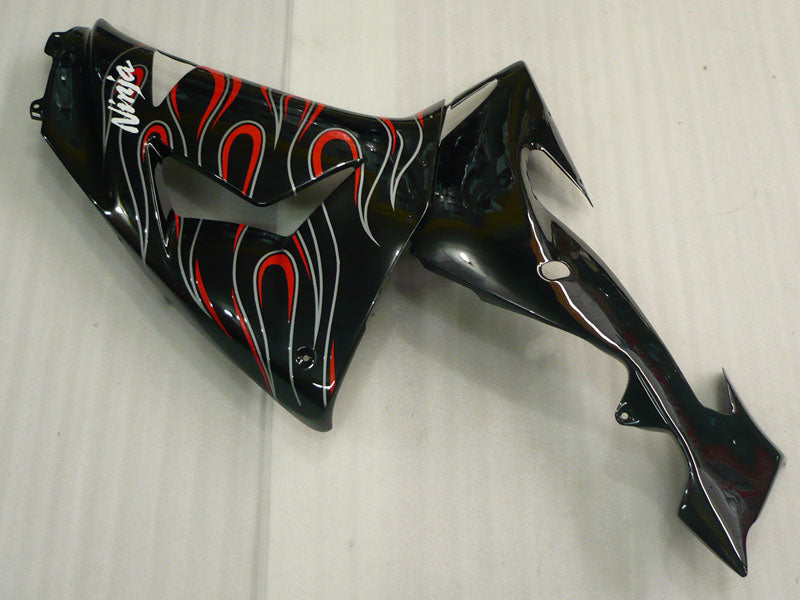 Black and Red Flame - NINJA ZX-10R 06-07 Fairing Kit