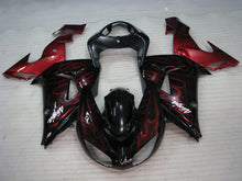 Cargar imagen en el visor de la galería, Black Red Flame - NINJA ZX-10R 06-07 Fairing Kit