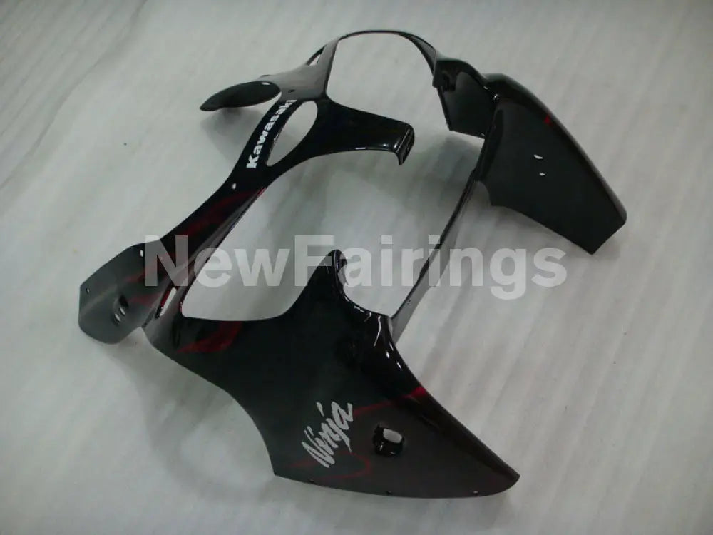 Black and Red Flame - NINJA ZX-6R 00-02 Fairing Kit