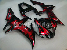 Cargar imagen en el visor de la galería, Black Red Flame - YZF-R1 02-03 Fairing Kit