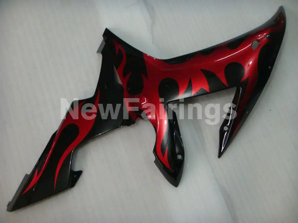 Black Red Flame - YZF-R1 02-03 Fairing Kit