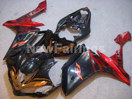 Black Red Flame - YZF-R1 07-08 Fairing Kit