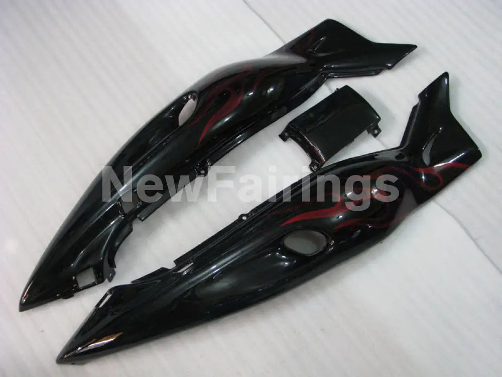 Black and Red Flame - YZF600R Thundercat 96-07 Fairing Kit