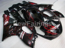 Black and Red Flame - YZF600R Thundercat 96-07 Fairing Kit