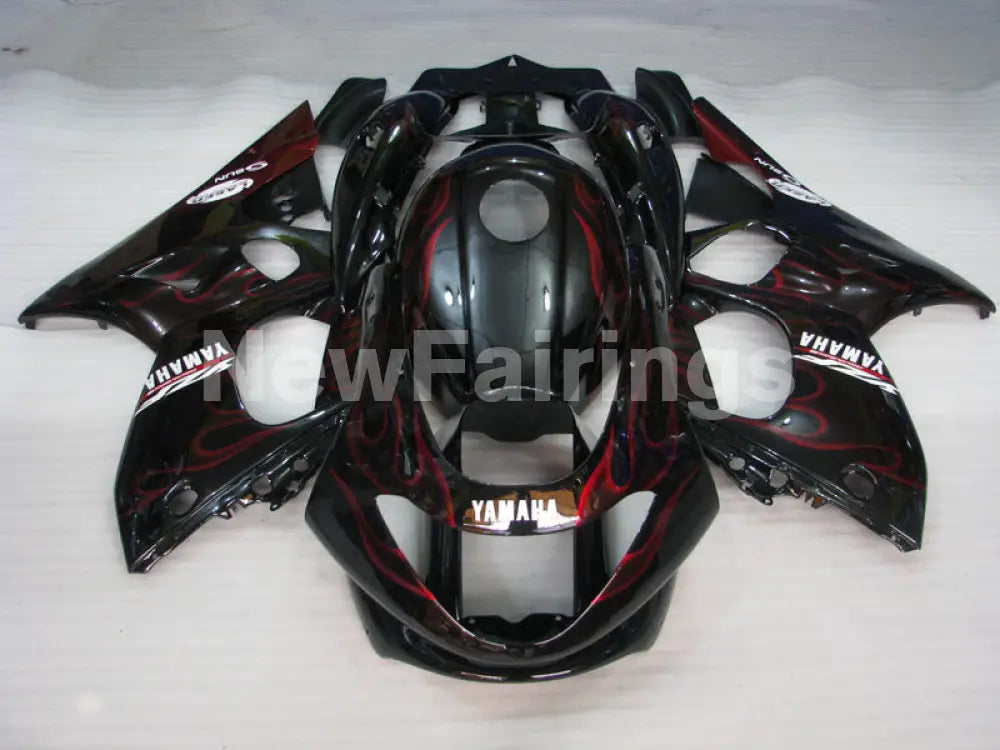Black and Red Flame - YZF600R Thundercat 96-07 Fairing Kit